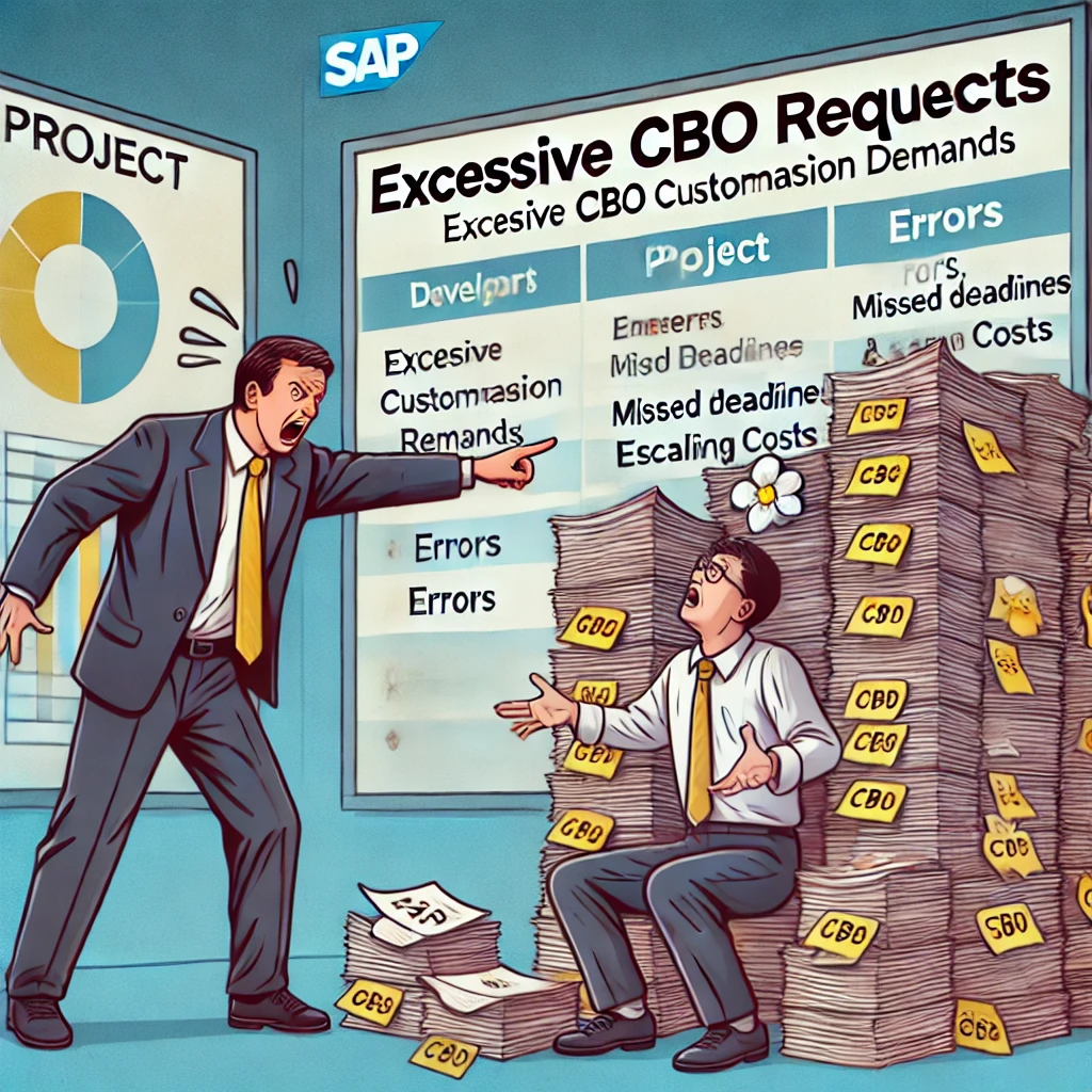 SAP 프로젝트에서 고객사의 과도한 CBO 개발 요구가 초래하는 부정적 결과